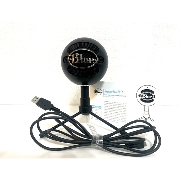 Blue Snowball iCE USB Mic for Recording & Streaming on PC & Mac - Black - Picture 1 of 5